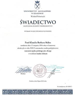 Studenci na kursie języka polskiego.