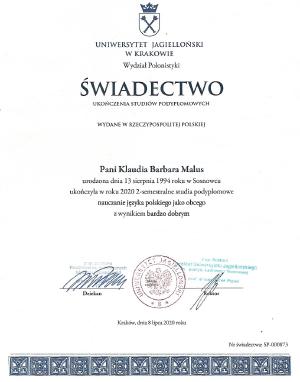 Studenci na kursie języka polskiego.
